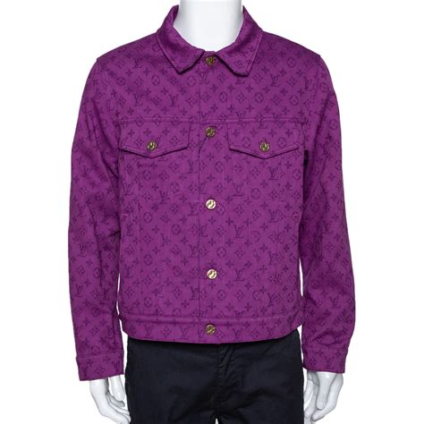 louis vuitton purple denim jacket|louis vuitton denim jacket men.